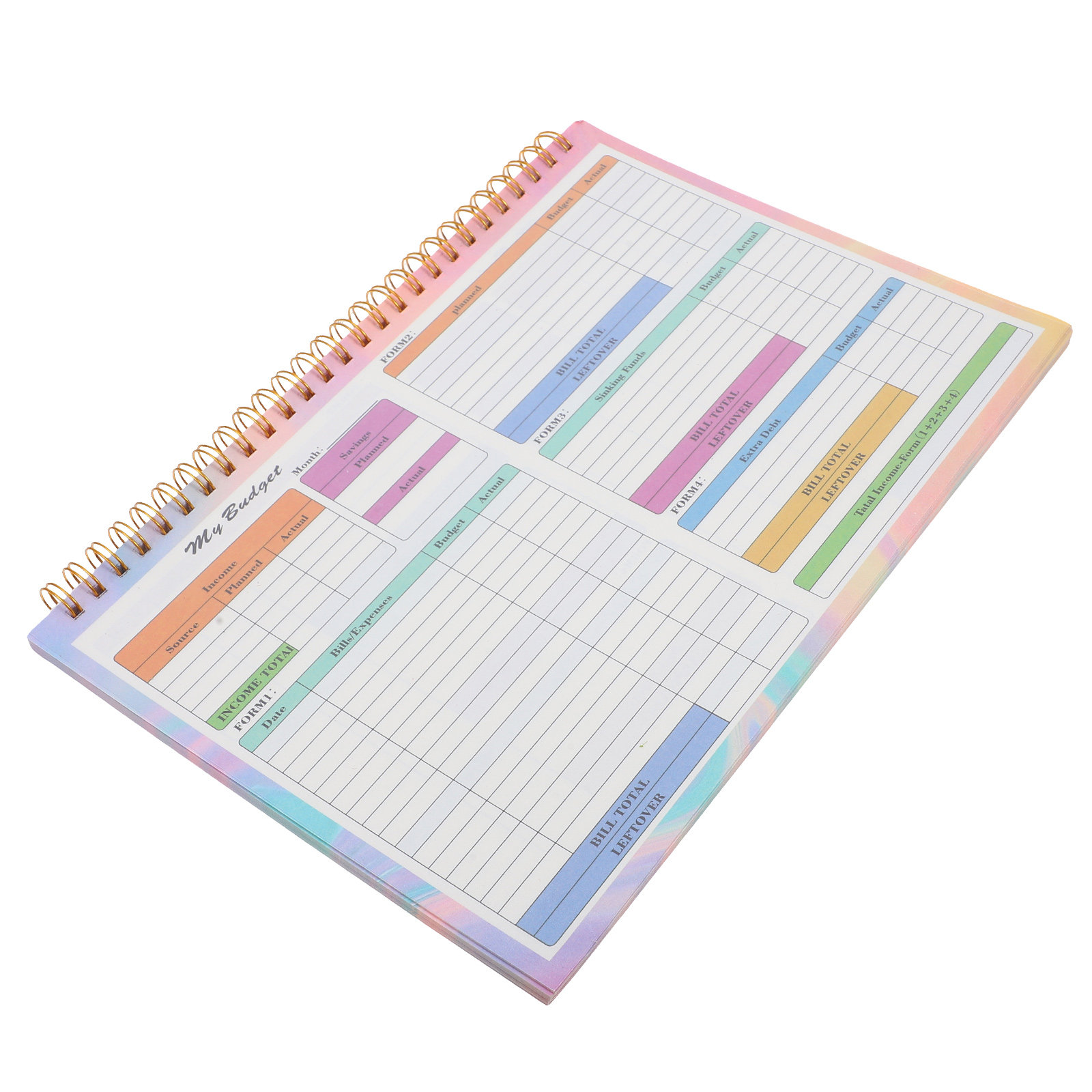 Planner Weekly Budget - B5 Financial Ledger Book Weekly Planner