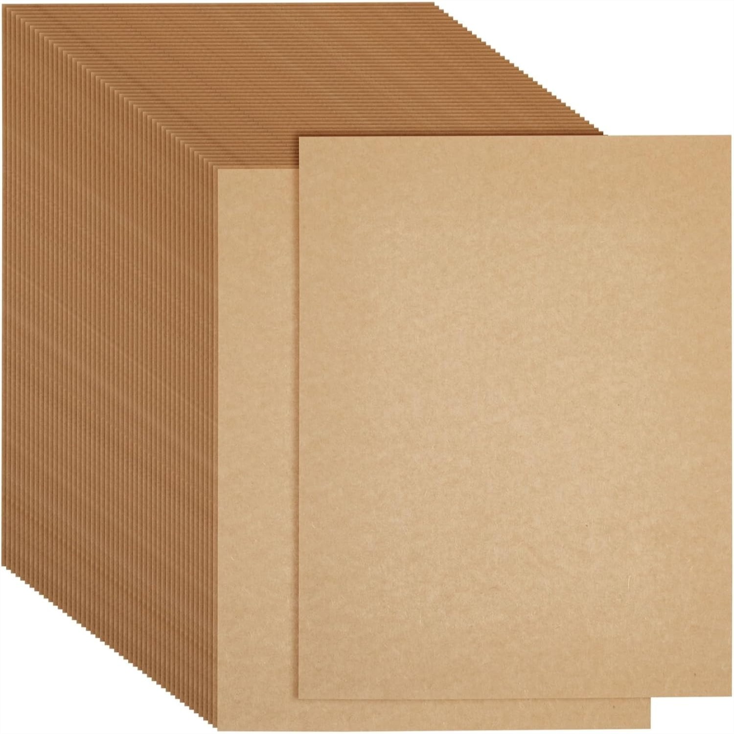 Cardstock Paper Pack - Kraft Paper Cardstock 8.5x11 120GSM 48-Pack