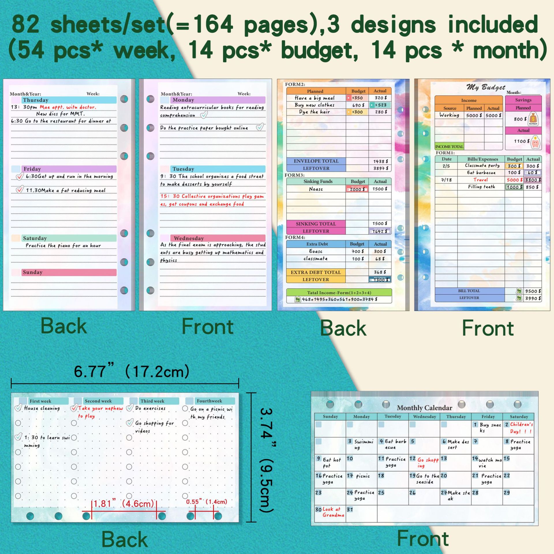 2026 NEW A6 Loose Leaf Noteboo - Planner Weekly Budget review and price