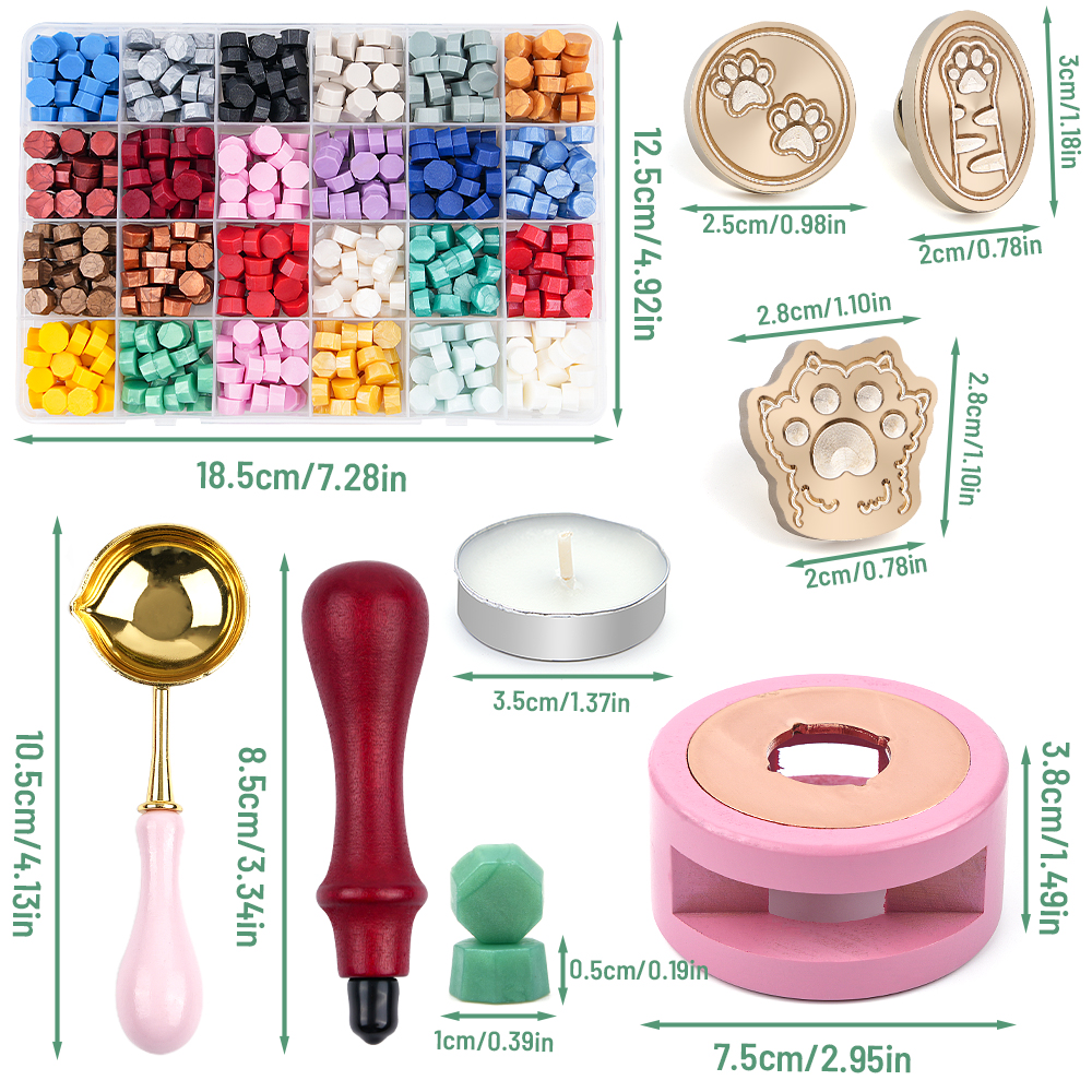 Cat Paw Wax Seal Stamp Kit wit - Wax Seal Stamp Kit review and price