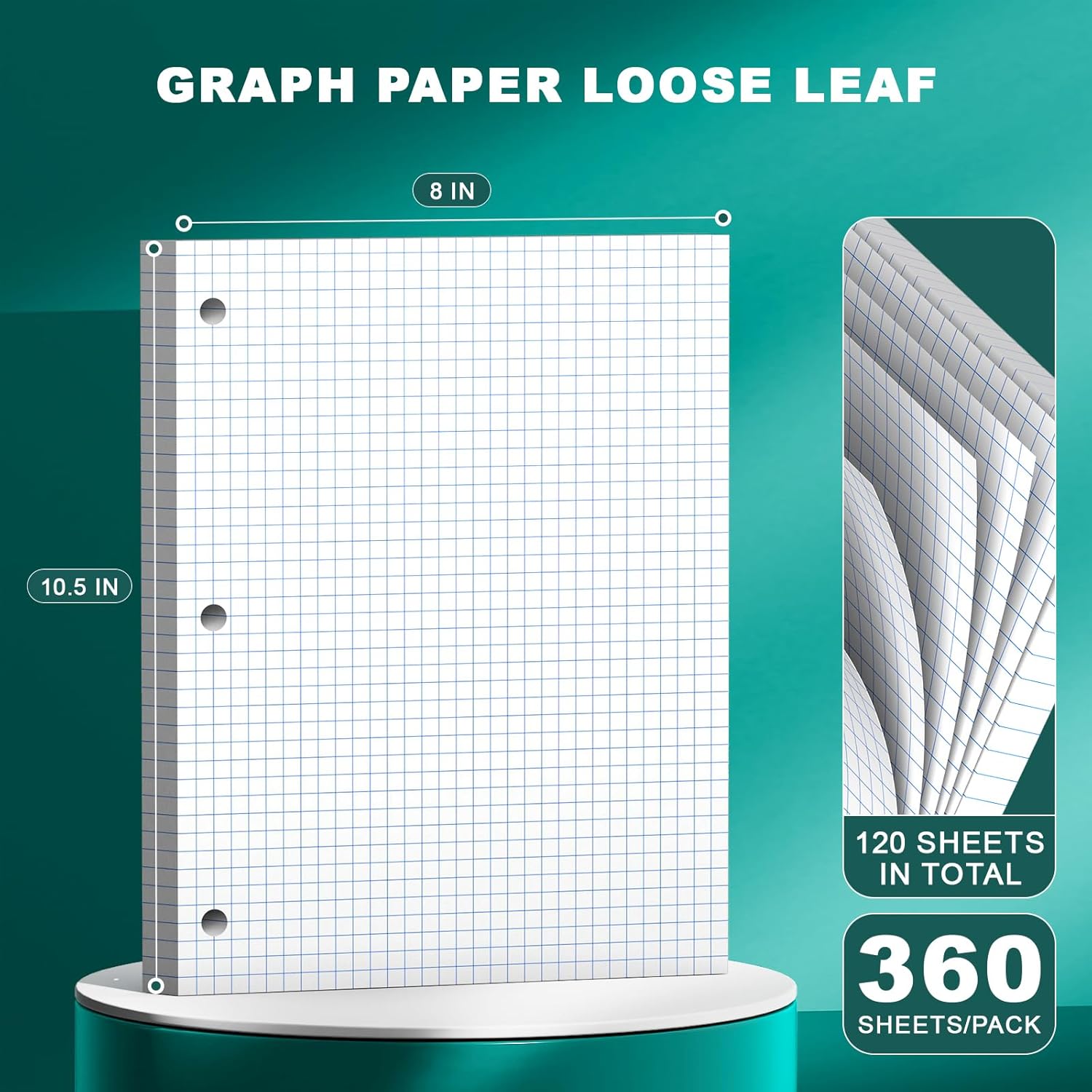 Loose Leaf Graph Paper Noteboo - Paper Punch 3 Hole review and price