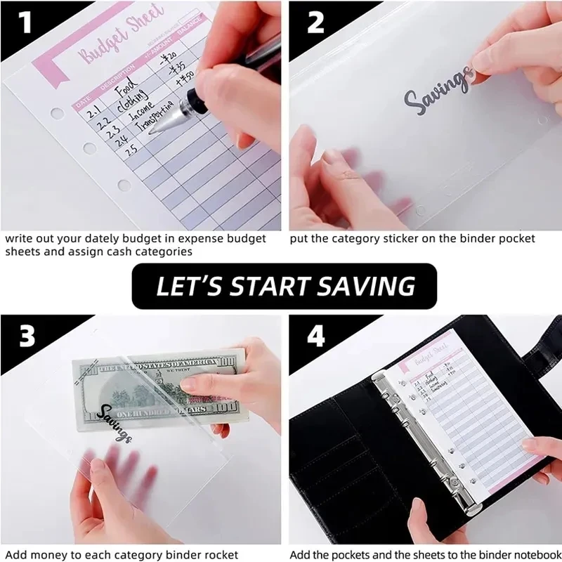 Macaron Color A6 Budget Binder - Planner Weekly Budget review and price