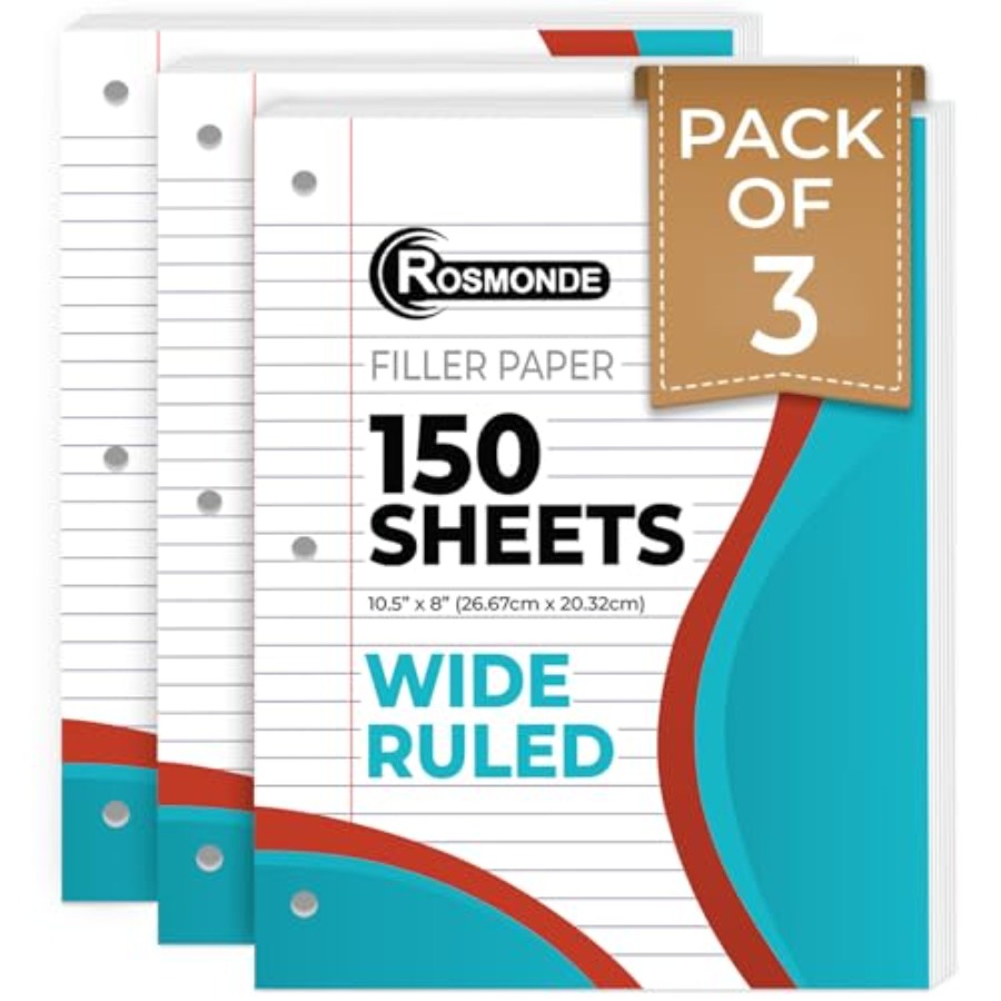 Loose Leaf Paper, 450 Sheets,, - Paper Punch 3 Hole review and price