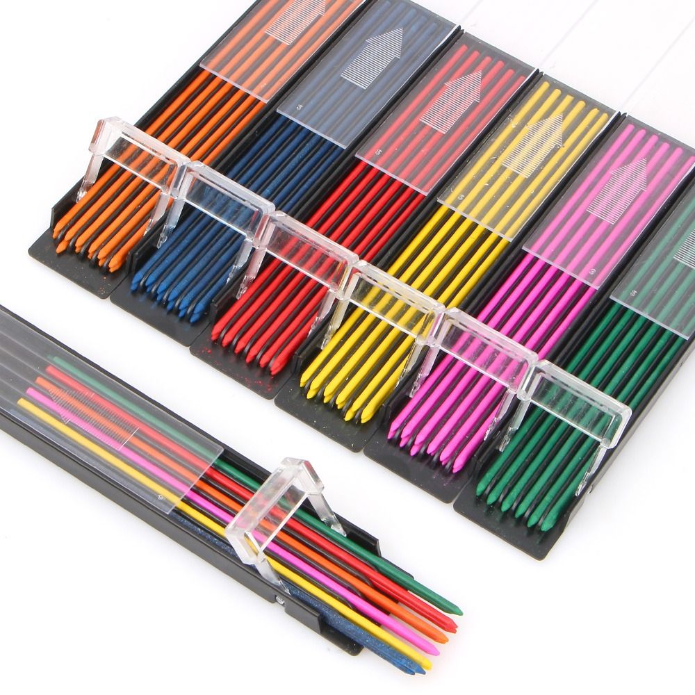 12PCS/Box 2.0mm HB Multi-color - Mechanical Pencil Lead review and price