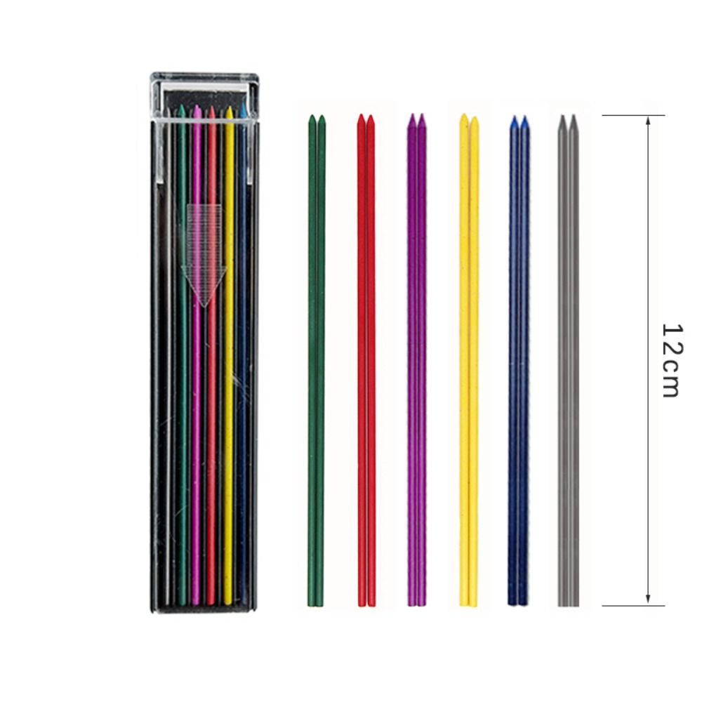 12PCS/Box 2.0mm HB Multi-color - Mechanical Pencil Lead review and price