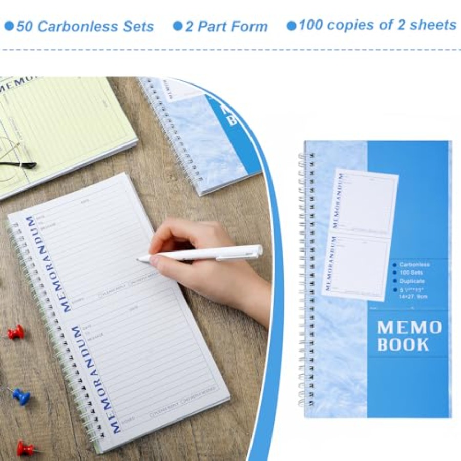 3 Pack Memorandum Book Carbon  - Carbon Copy Book review and price