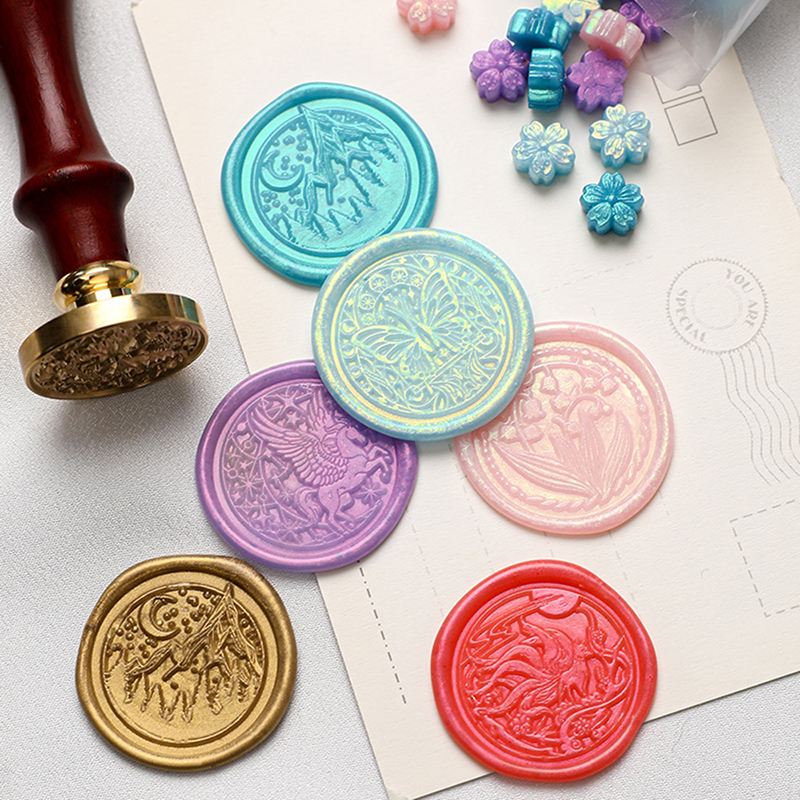 90pcs Mixed Color Glitter Saku - Wax Seal Stamp Kit review and price