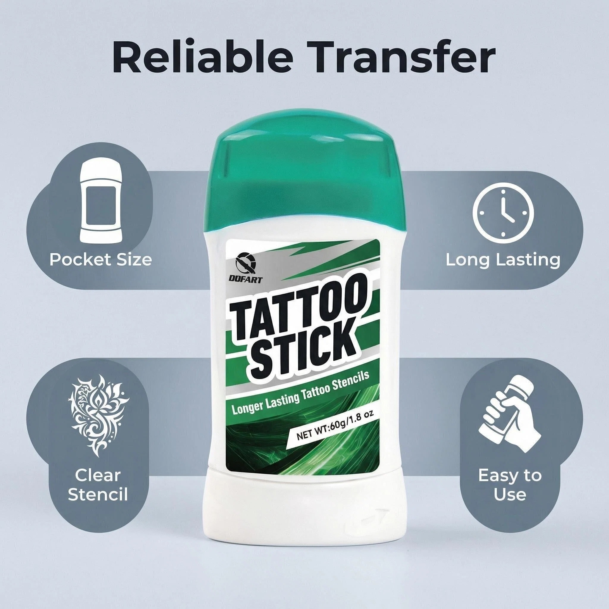 DQFART 60g Tattoo Transfer Cre - Carbon Copy Book review and price