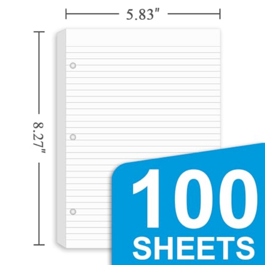 3 Pack Half Letter Lined Paper - Paper Punch 3 Hole review and price