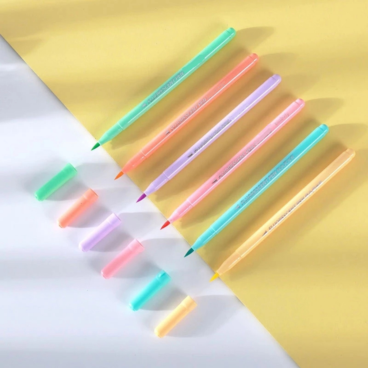 6pcs Soft Brush Fluorescence P - Highlighter Set Pastel review and price