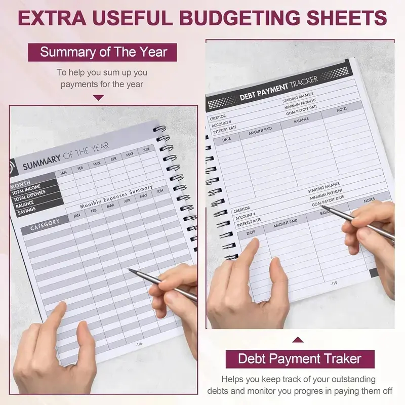 ADHD A4 Planner Notebook, Dura - Planner Weekly Budget review and price