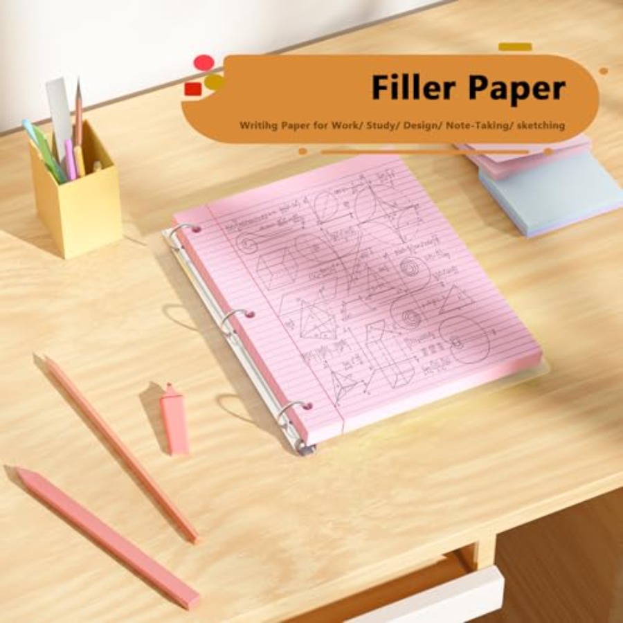 Loose Leaf Paper 00 Sheets Col - Paper Punch 3 Hole review and price