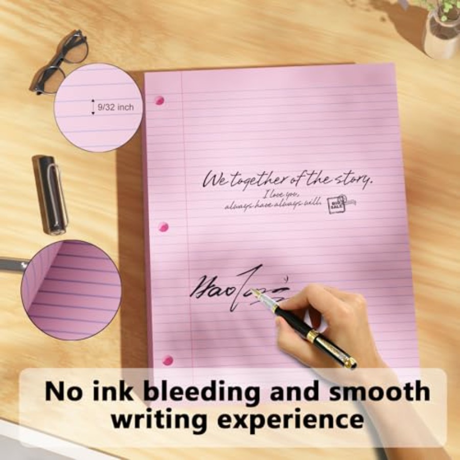 Loose Leaf Paper 00 Sheets Col - Paper Punch 3 Hole review and price
