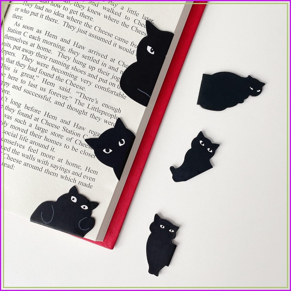 6 Cute Cat Magnetic Bookmarks  - Paperclip Magnetic Set review and price