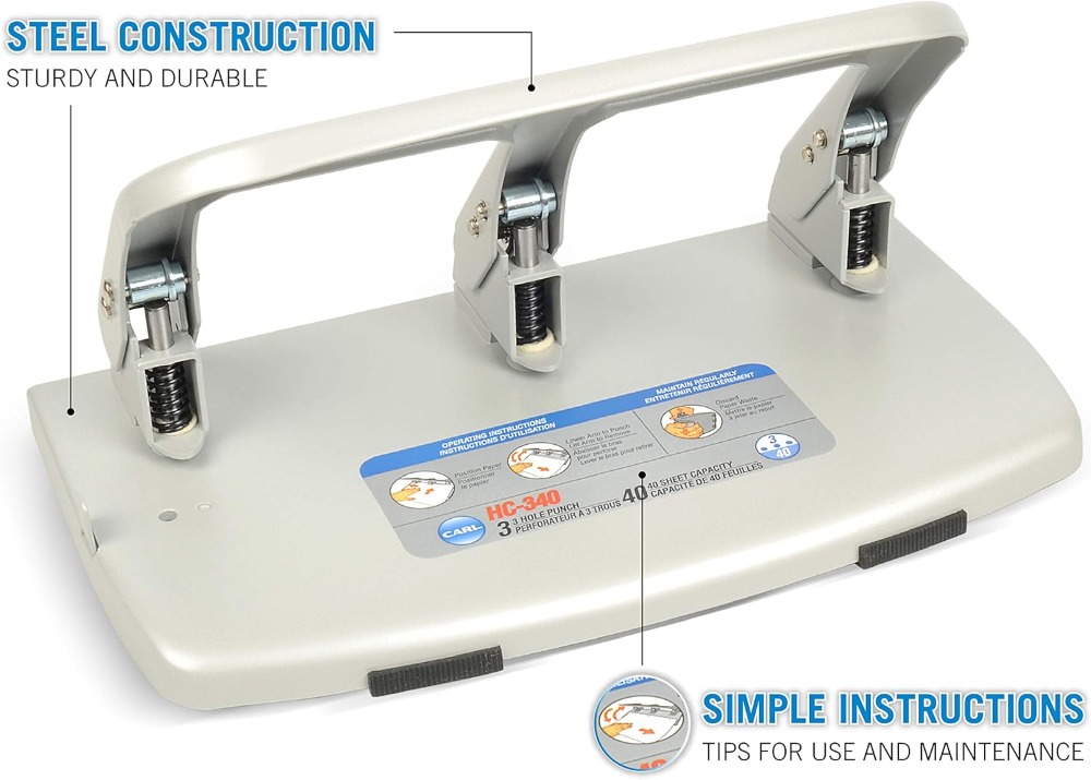 Medium-Duty 3 Hole Paper Punch - Paper Punch 3 Hole review and price