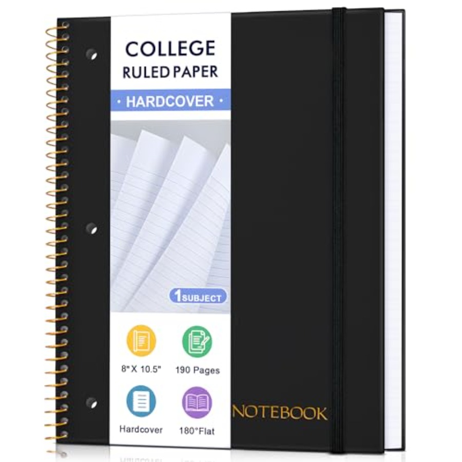 Spiral Notebook College Ruled  - Paper Punch 3 Hole review and price