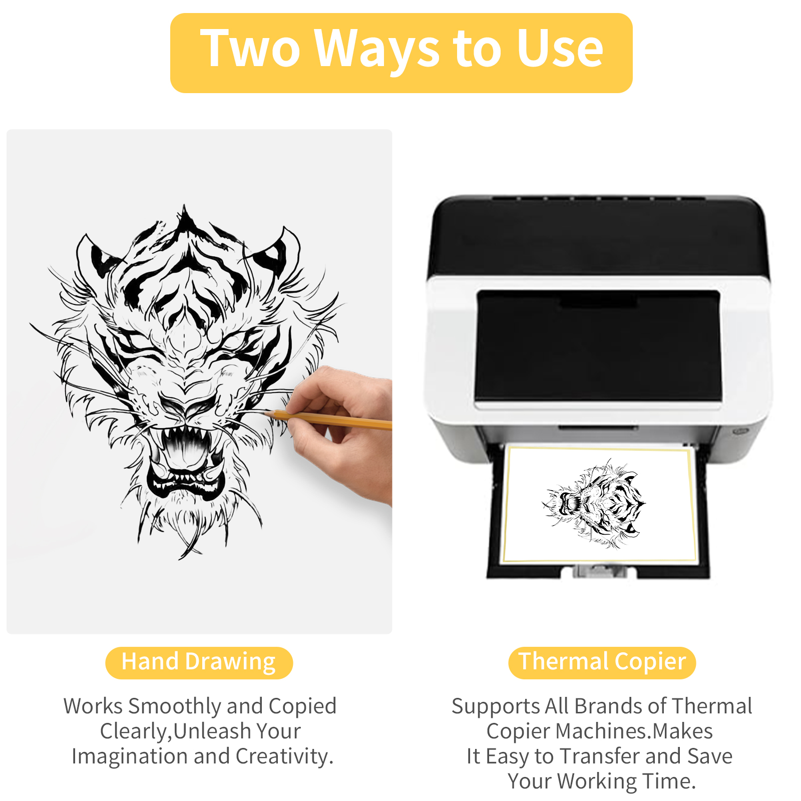5/10/50/100PCS Tattoo Transfer - Carbon Copy Book review and price