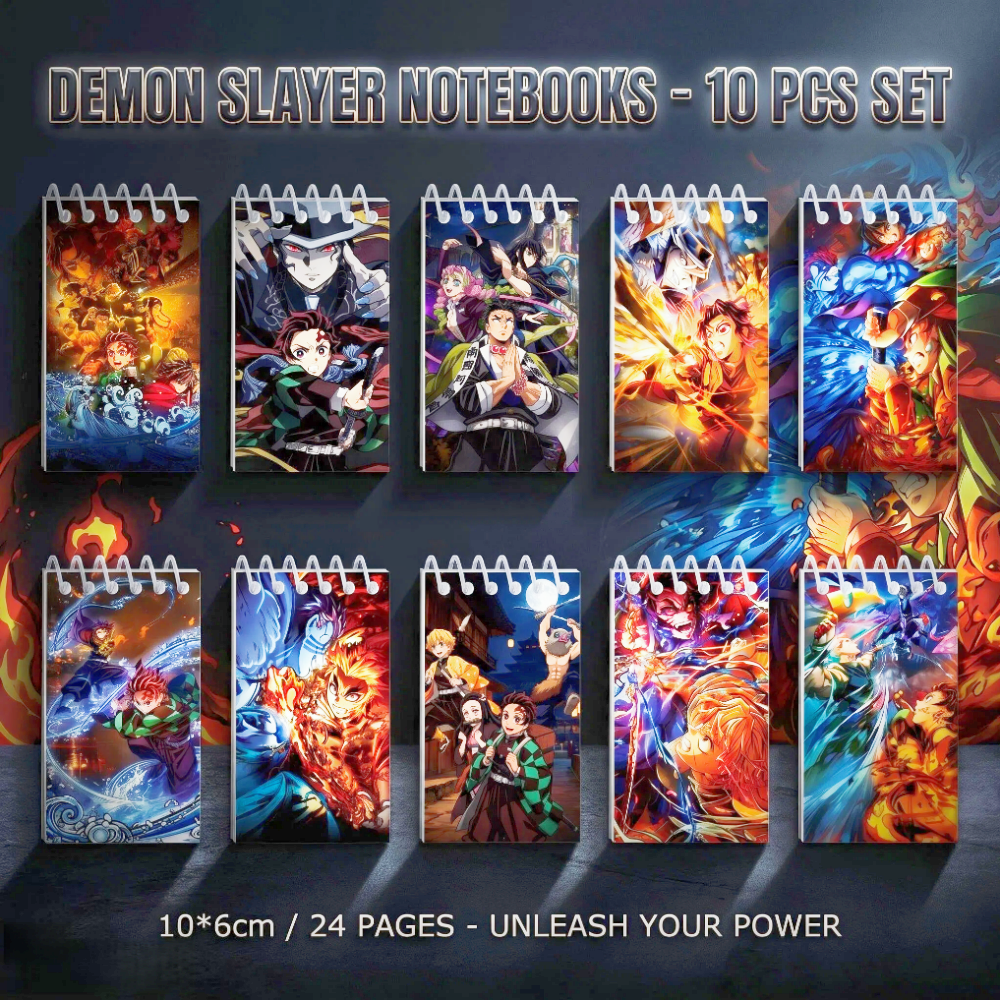 10PCS Demon Slayer Notepads. S - Office Stationery And Supply review and price