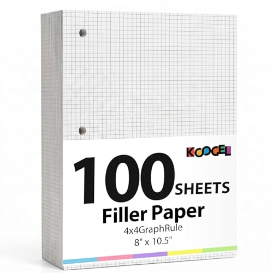 Graph Paper Filler Paper, 100  - Paper Punch 3 Hole review and price