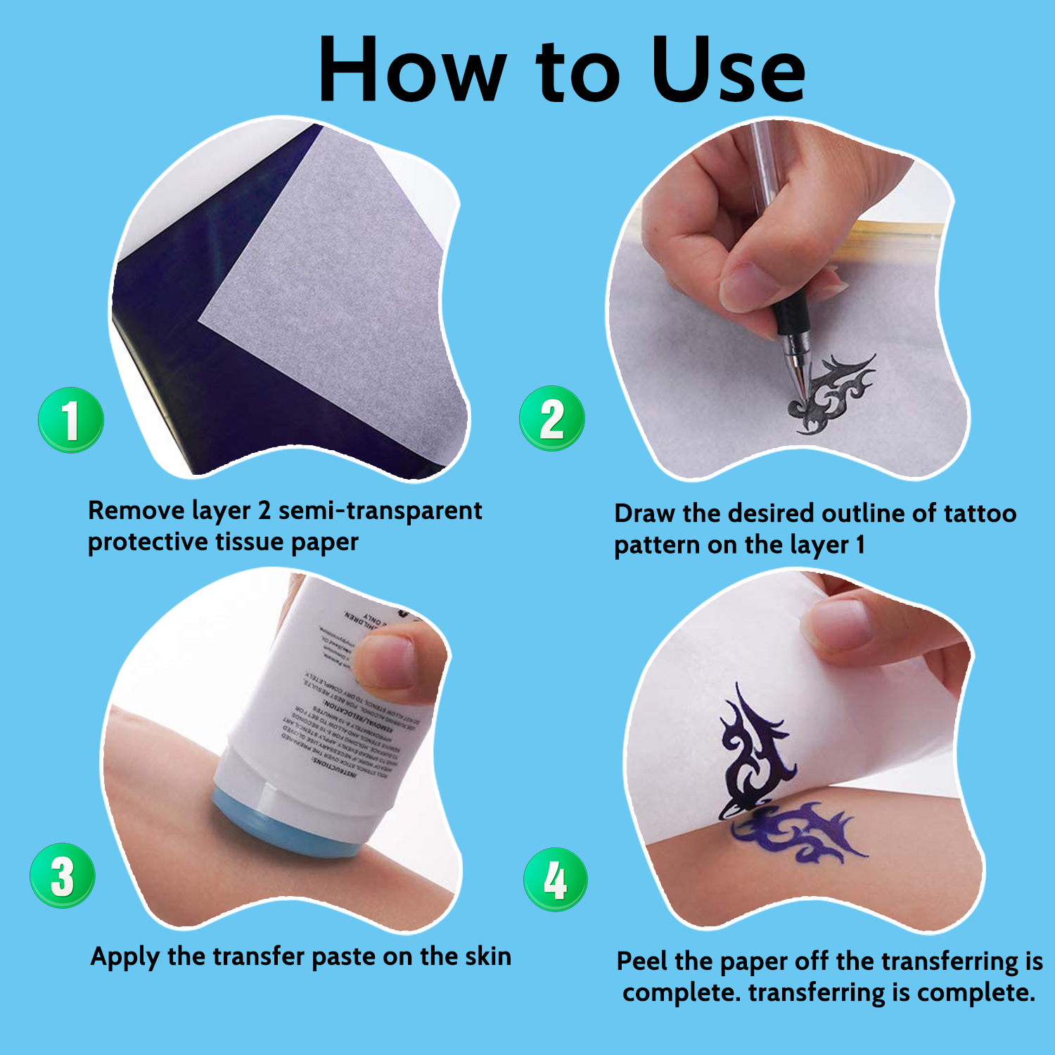 10/50/100Pcs Tattoo Transfer P - Carbon Copy Book review and price