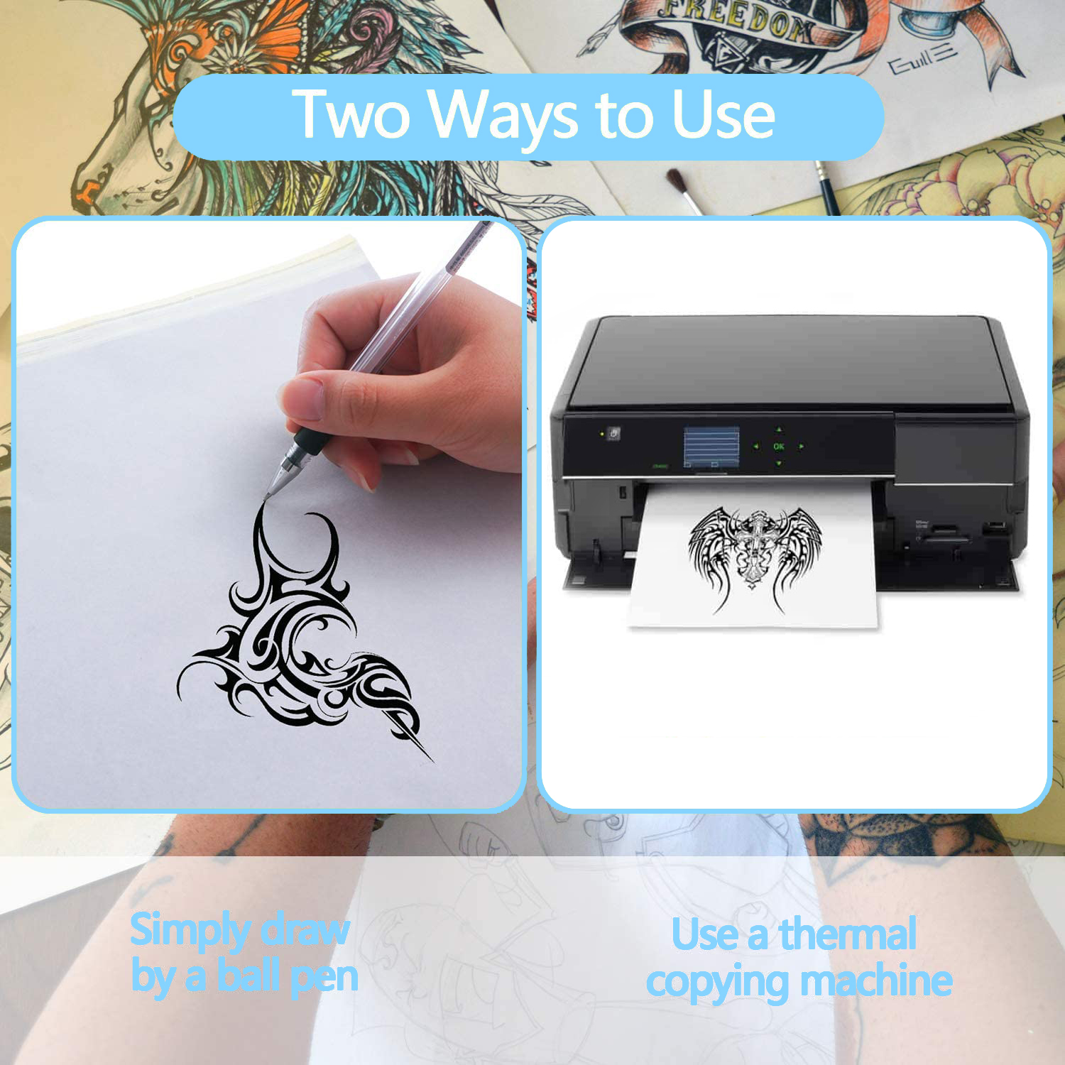 10/50/100Pcs Tattoo Transfer P - Carbon Copy Book review and price