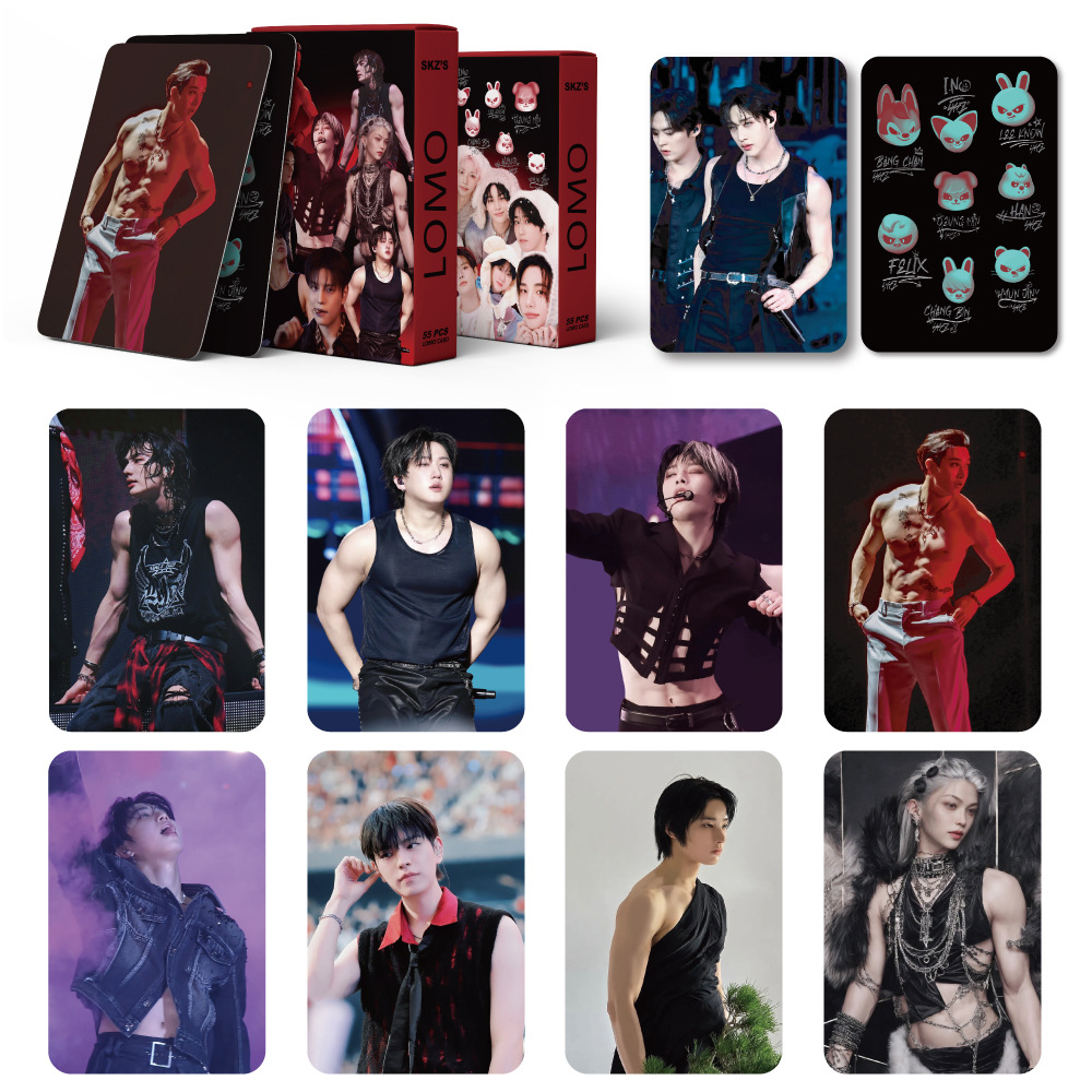 55PCS KPOP new Stray Kids Albu - Cardstock Paper Pack review and price