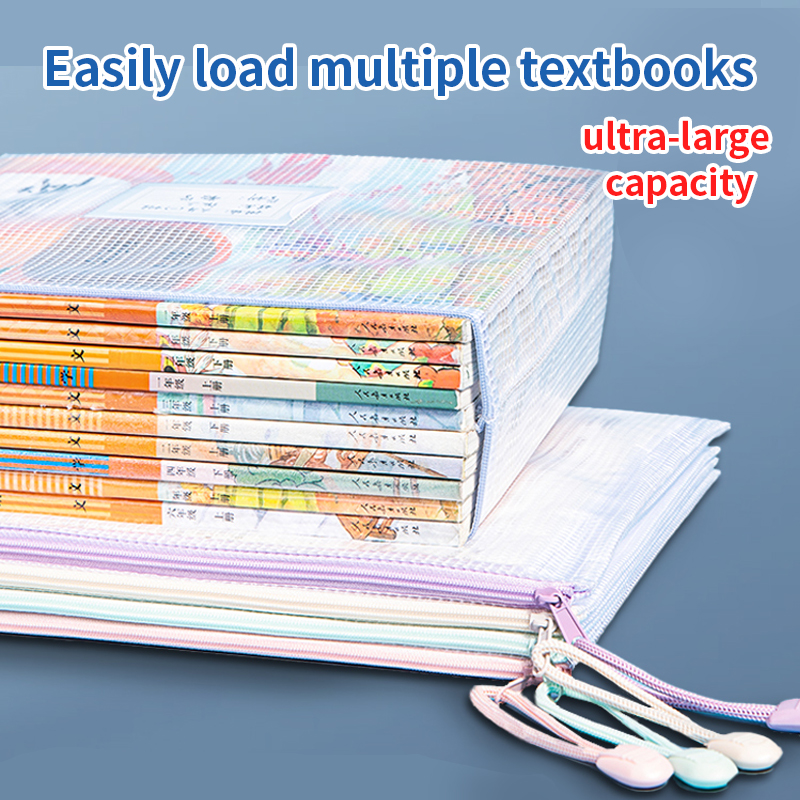 5-30pcs Zipper Mesh Bag A4/A5  - Office Stationery And Supply review and price