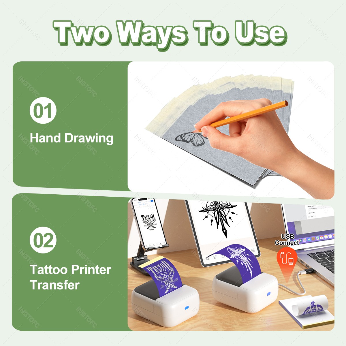Mini Tattoo Paper Carbon 53mm  - Carbon Copy Book review and price