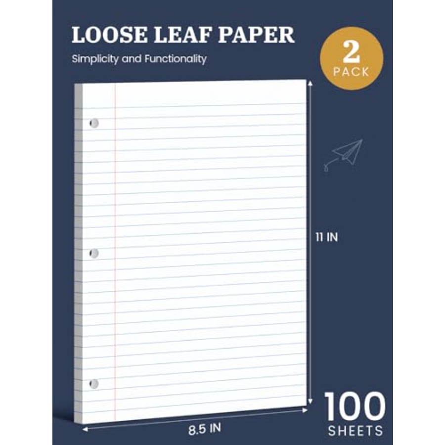 Loose Leaf Paper 8.5 x 11, Loo - Paper Punch 3 Hole review and price