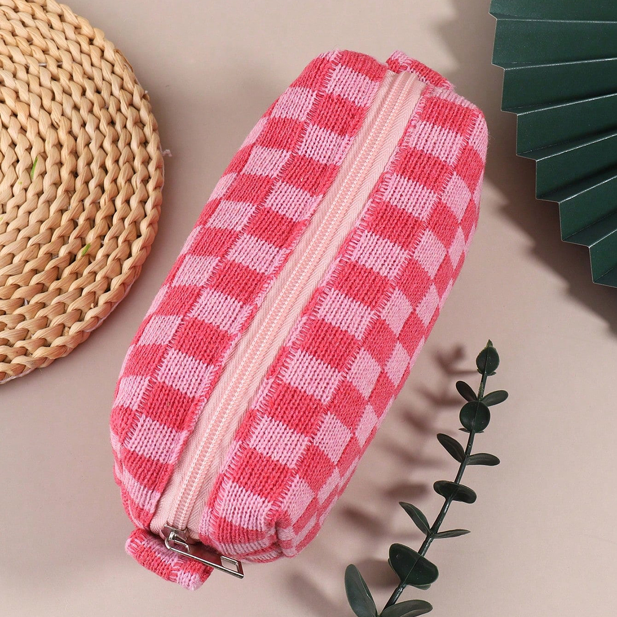 1PC Pink Checkered Single-Laye - Stationery Office Supply Store review and price