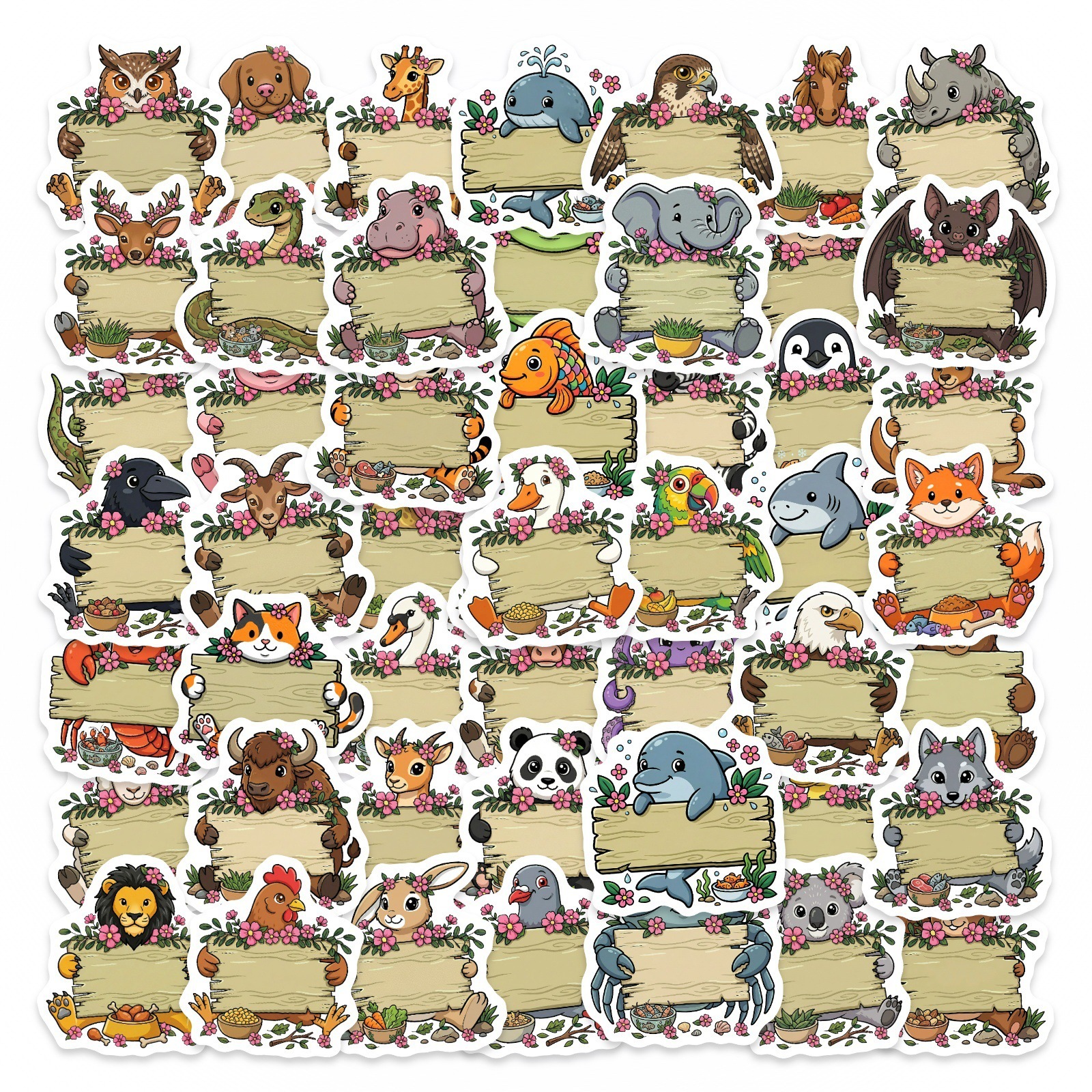 50/100Pcs HD Watercolor Forest - Paper Deal Stationery & Office Supply review and price