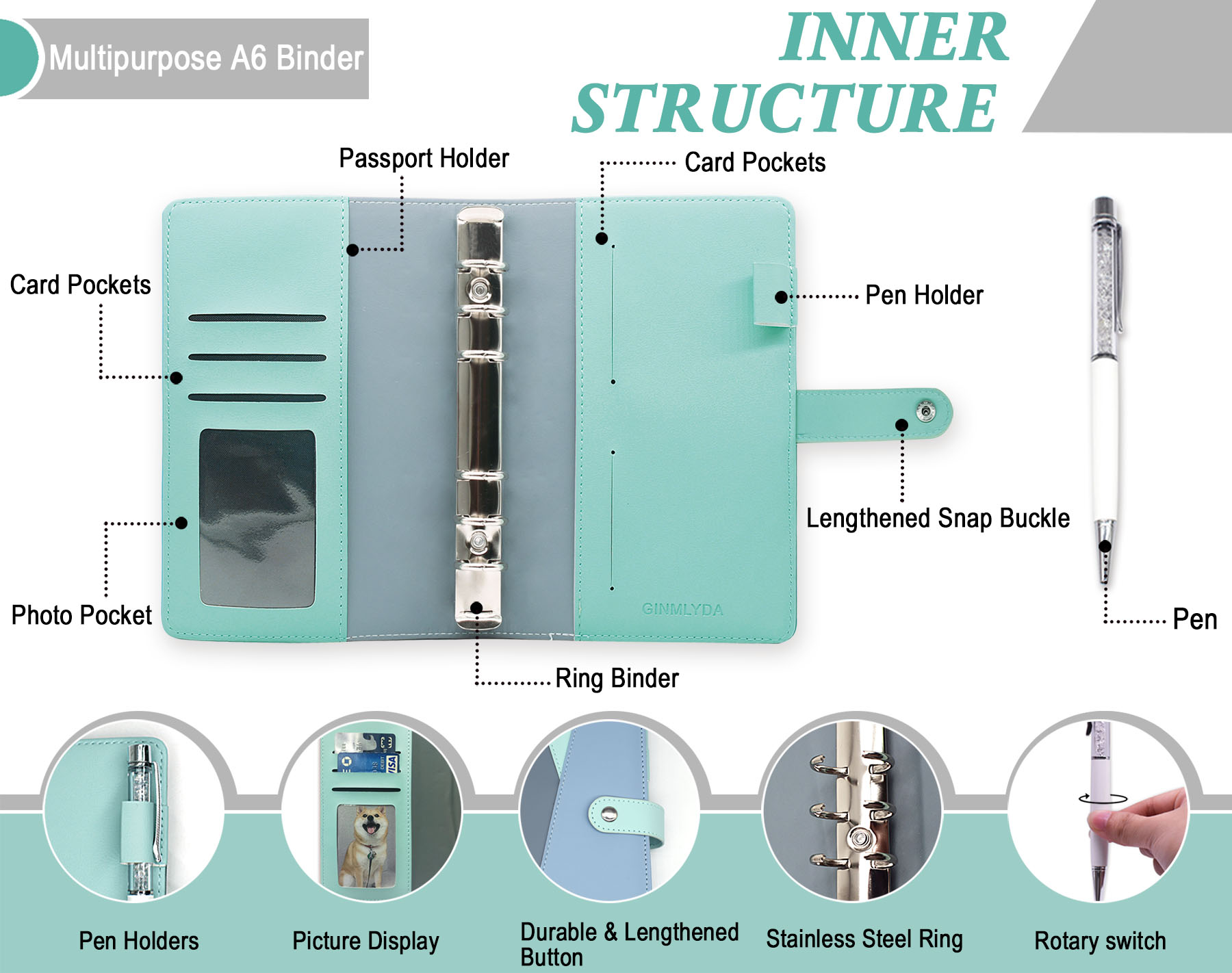 Budget Binder with Zipper Enve - Index Tab Divider review and price