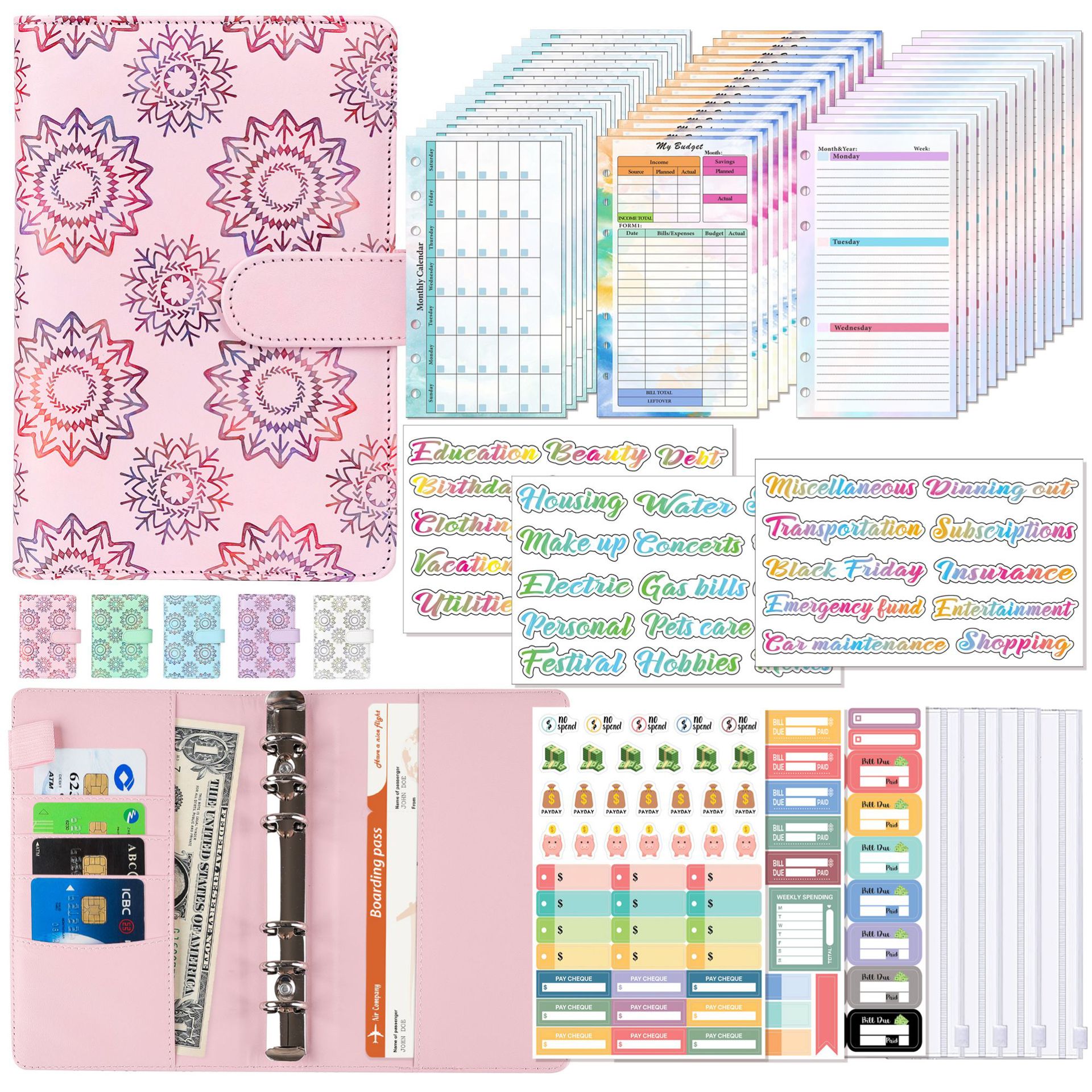 A6 Binder Budget Planner Noteb - Planner Weekly Budget review and price