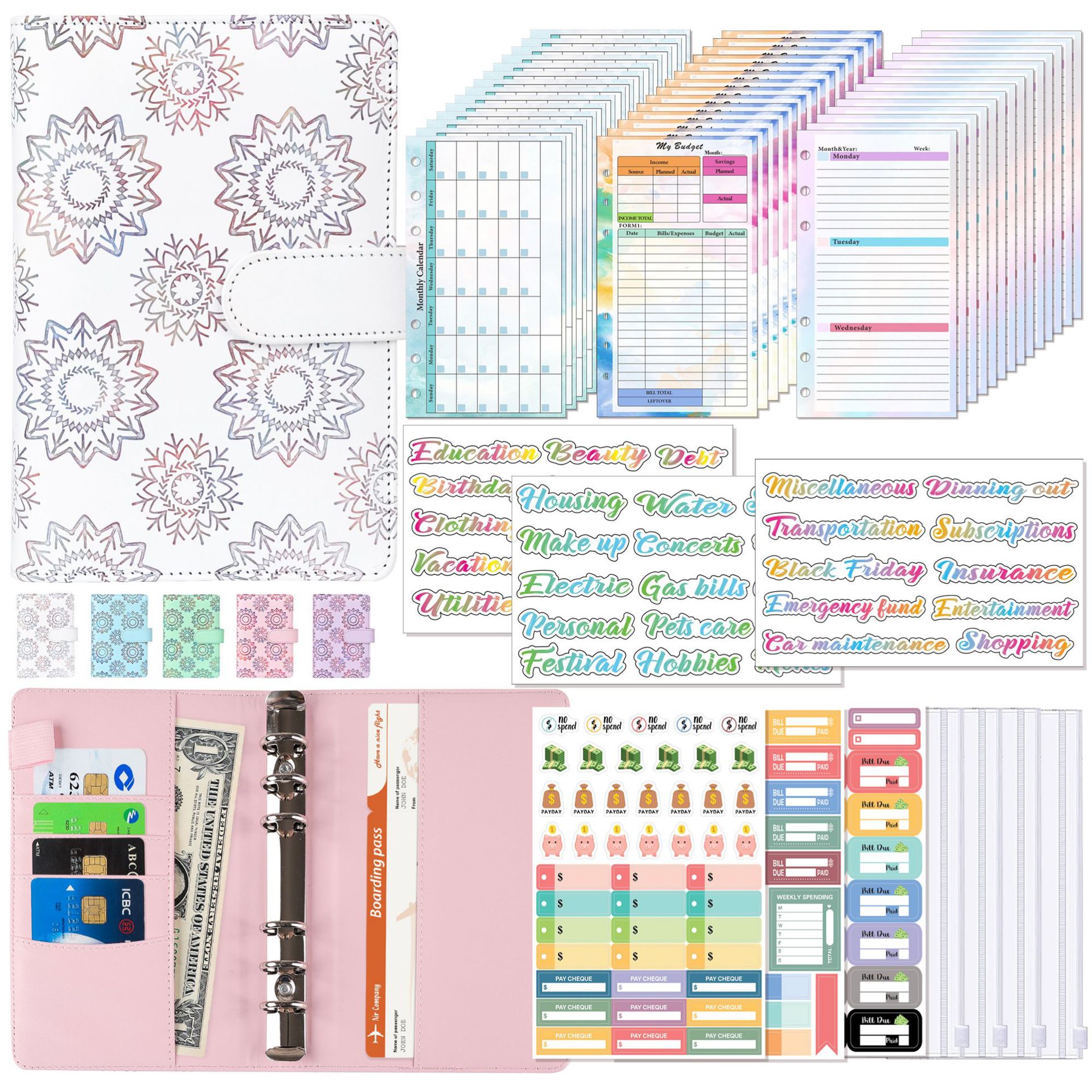 A6 Binder Budget Planner Noteb - Planner Weekly Budget review and price