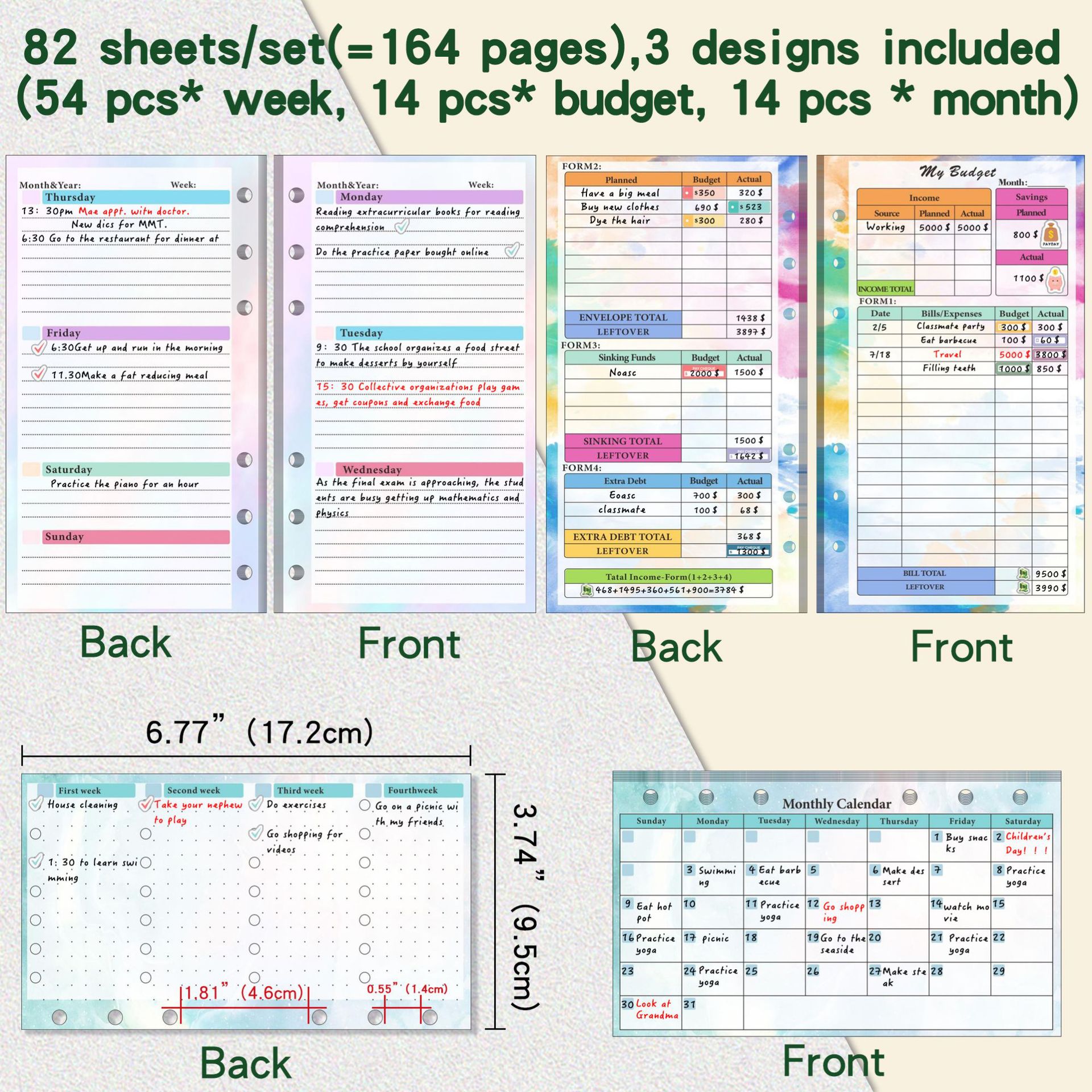 A6 Binder Budget Planner Noteb - Planner Weekly Budget review and price