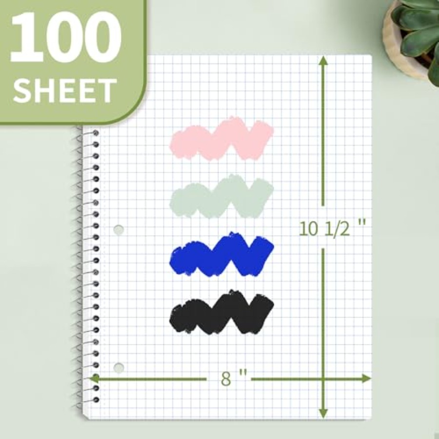 Spiral Notebook, 1-Subject, Gr - Paper Punch 3 Hole review and price