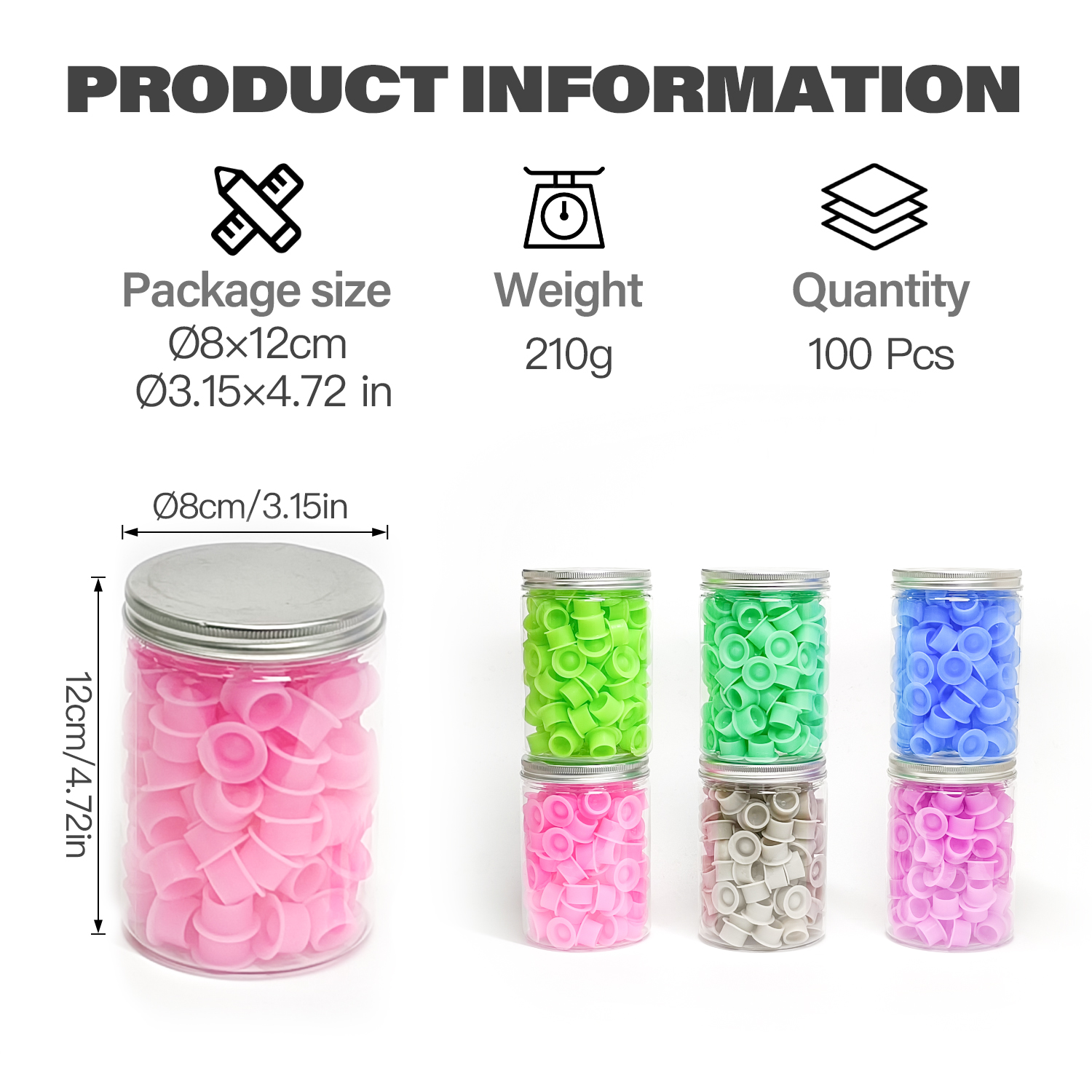 100Pcs Disposable Canned Silic - Calligraphy Ink Bottle review and price