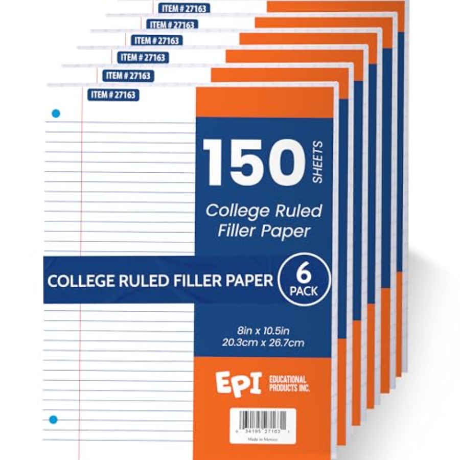 Filler Paper College Ruled Loo - Paper Punch 3 Hole review and price