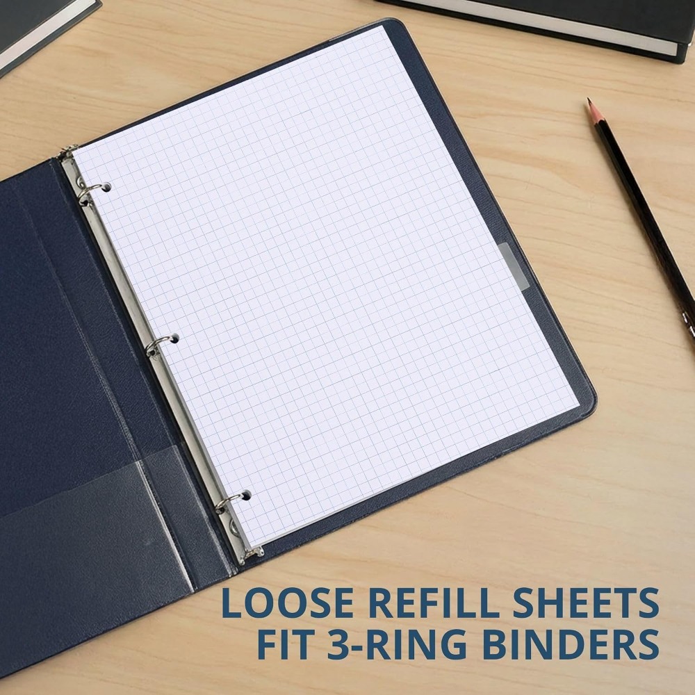 11x8.5 Graph Paper, 4x4 Grid,  - Paper Punch 3 Hole review and price