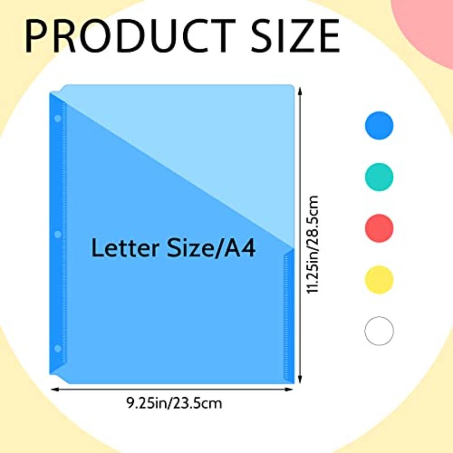 5 Pack Binder Pockets 3 Hole P - Paper Punch 3 Hole review and price