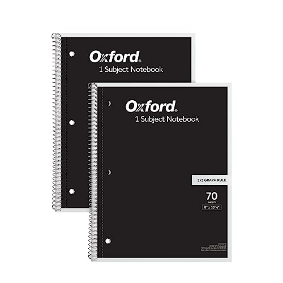 Spiral Notebook 2 Pack, 1 Subj - Paper Punch 3 Hole review and price