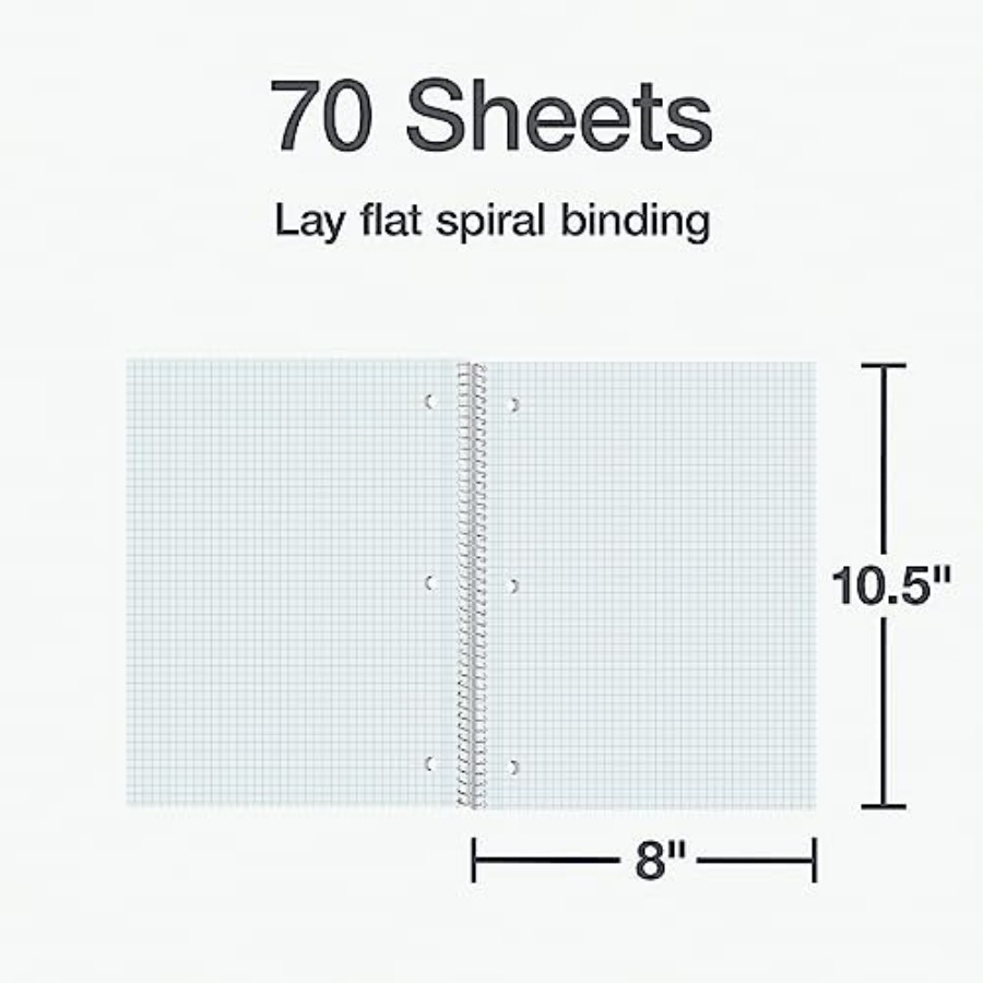 Spiral Notebook 2 Pack, 1 Subj - Paper Punch 3 Hole review and price