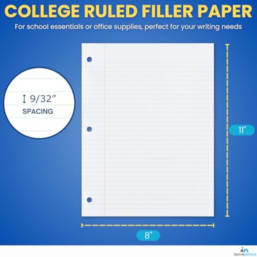 Loose Leaf Paper College Ruled - Paper Punch 3 Hole review and price