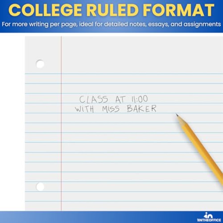 Loose Leaf Paper College Ruled - Paper Punch 3 Hole review and price