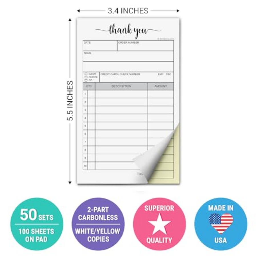 Pad with Carbon Copies for Sma - Carbon Copy Book review and price