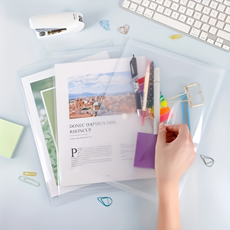 10pcs Transparent A4 Folders C - Office Stationery And Supply review and price