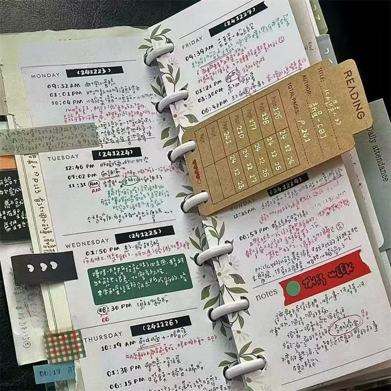 Slim Type Mushroom Hole Loose  - Planner Weekly Budget review and price