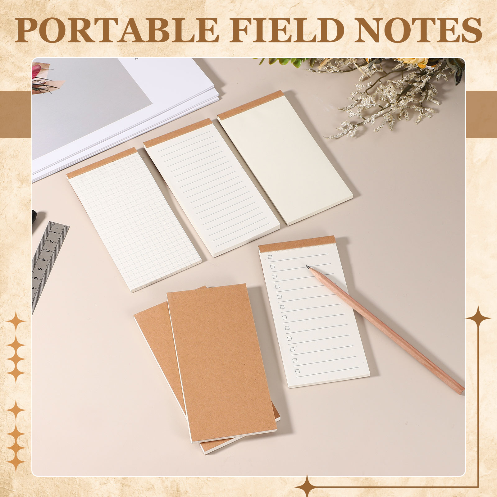 4/8Pcs Portable Field Notes Sm - Carbon Copy Book review and price