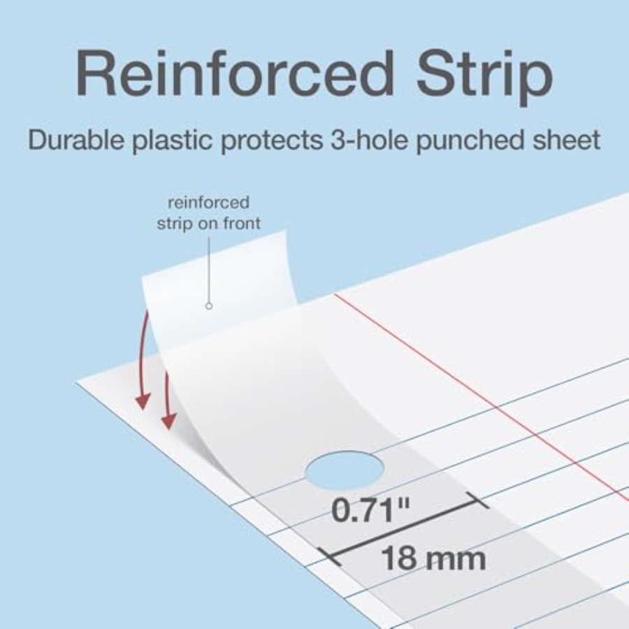 Reinforced Filler Paper, 8.5 x - Paper Punch 3 Hole review and price
