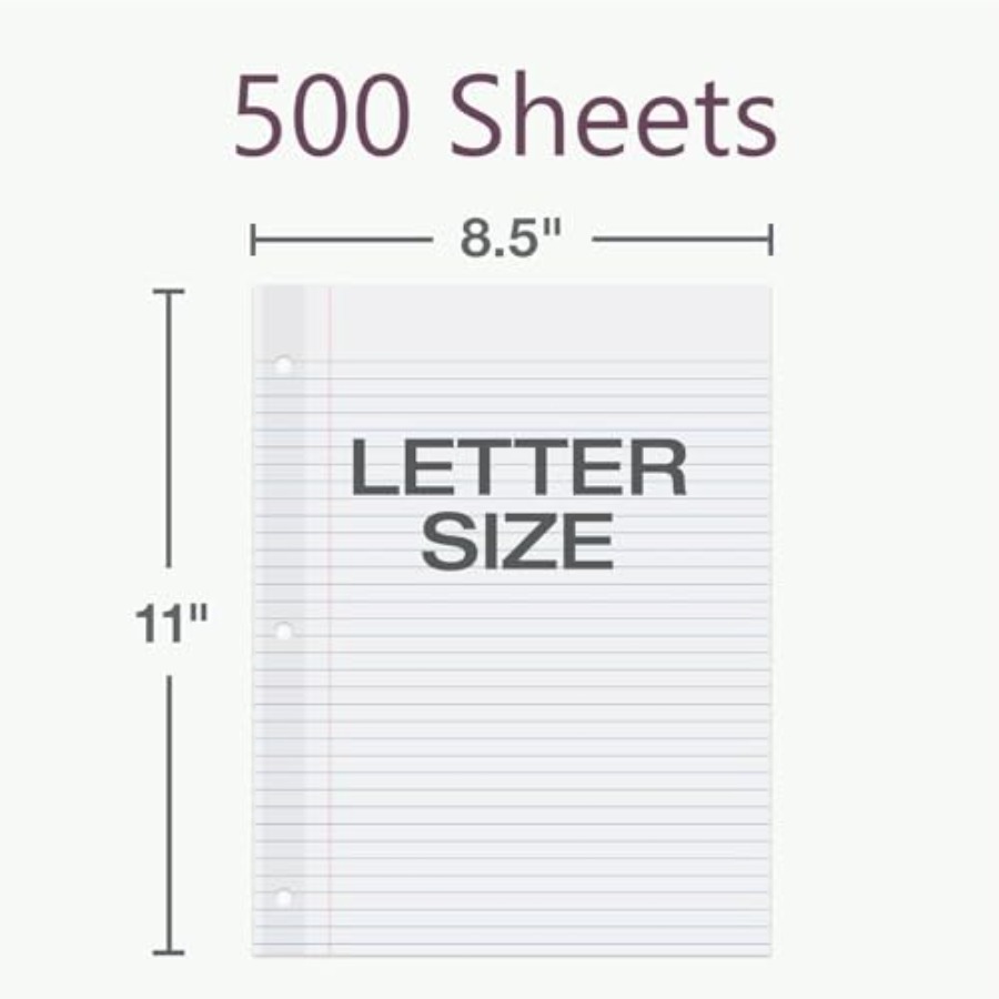 Reinforced Filler Paper, 8.5 x - Paper Punch 3 Hole review and price